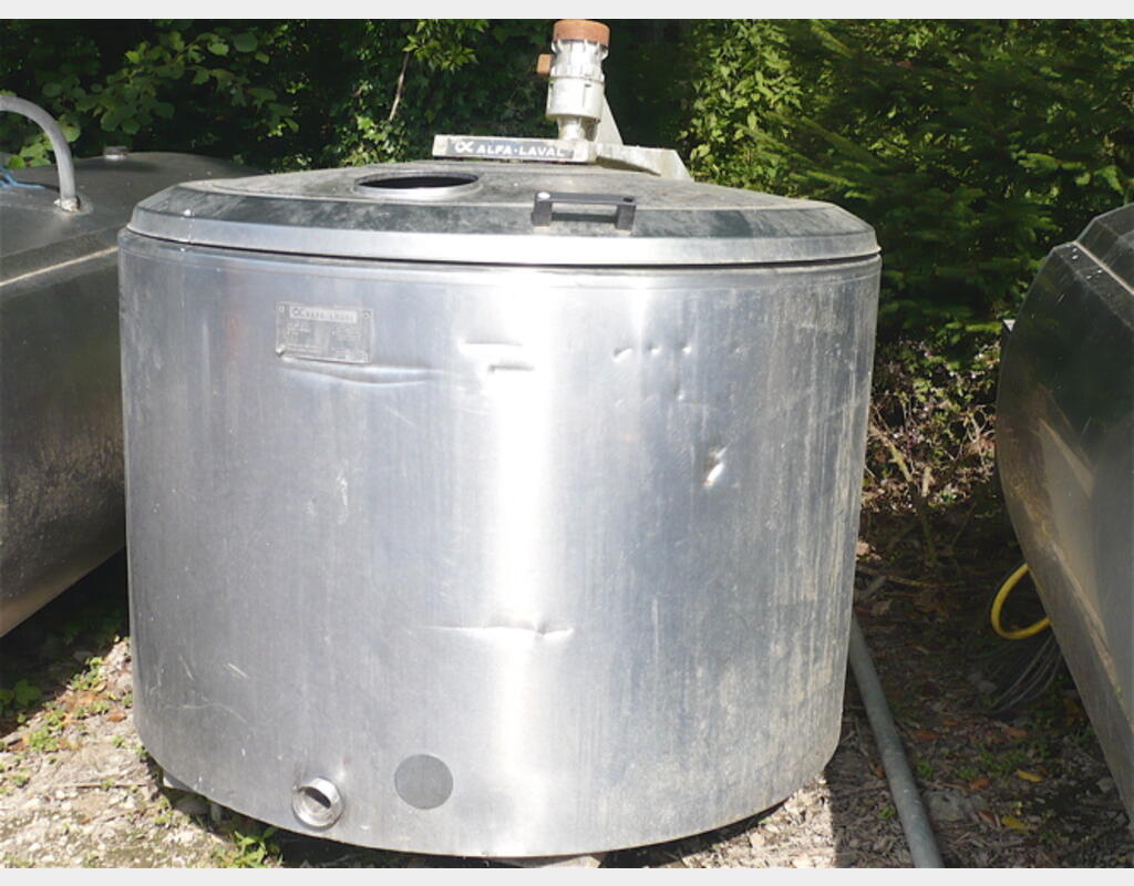 Tank &agrave; lait INOX 304 Volume : 1.000 litres