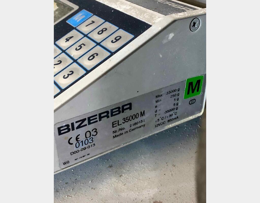 Balance Bizerba - avec tapis de convoyage