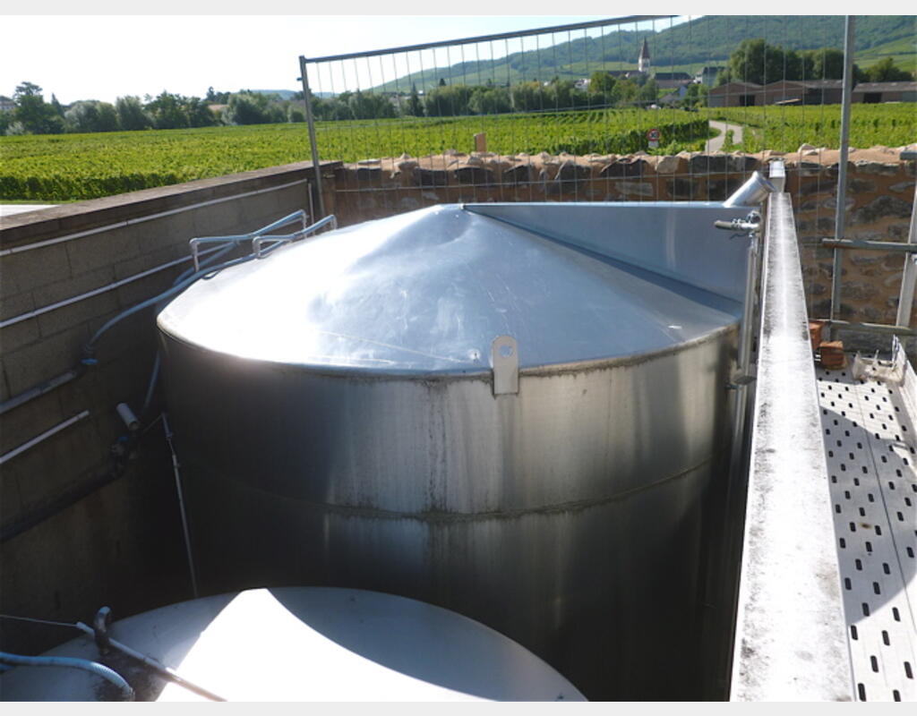 Cuve stockage INOX 316 sur socle Agroalimentaire Marque : PIERRE GUERIN