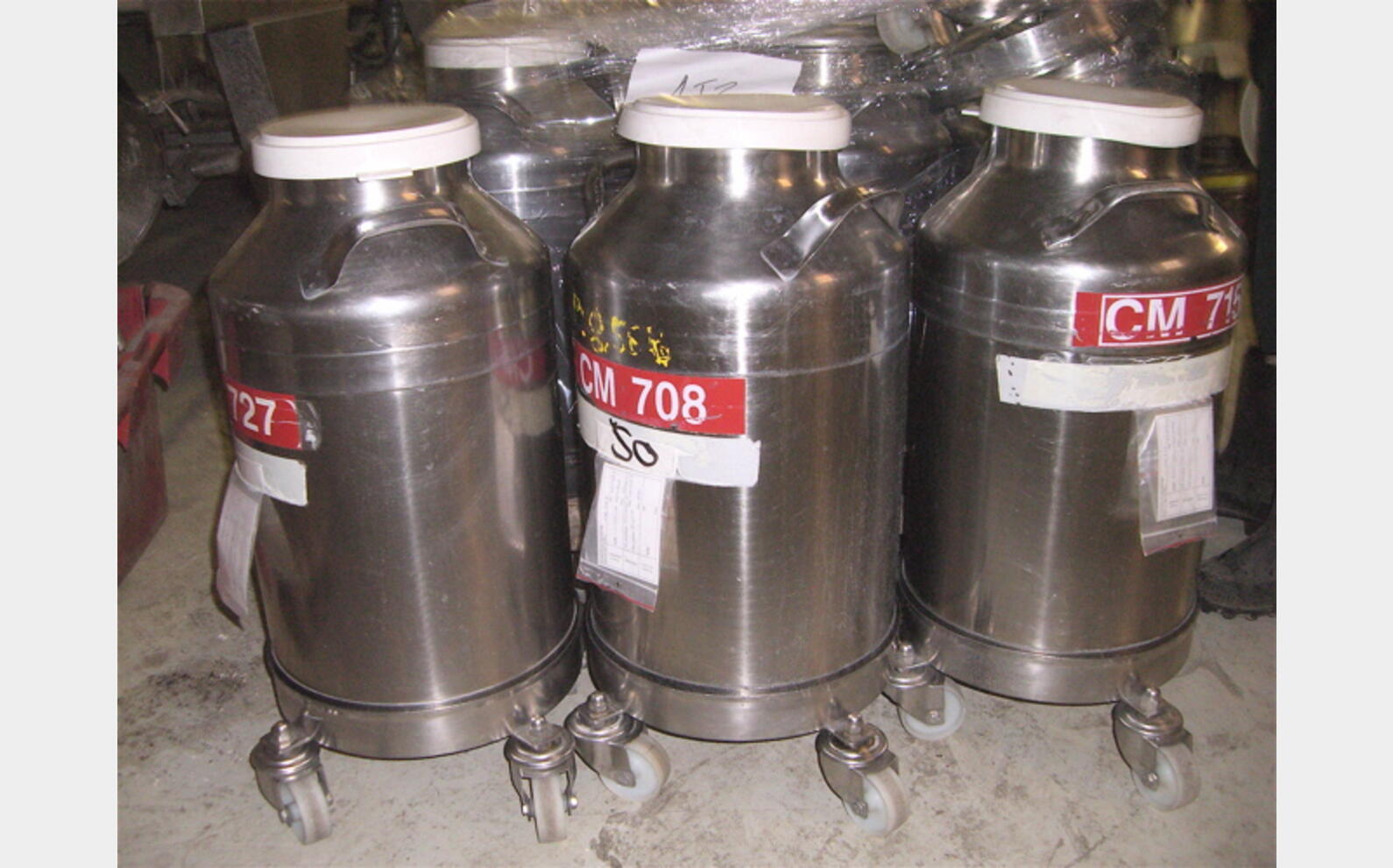 Cuve Inox 50 L Sur roulettes