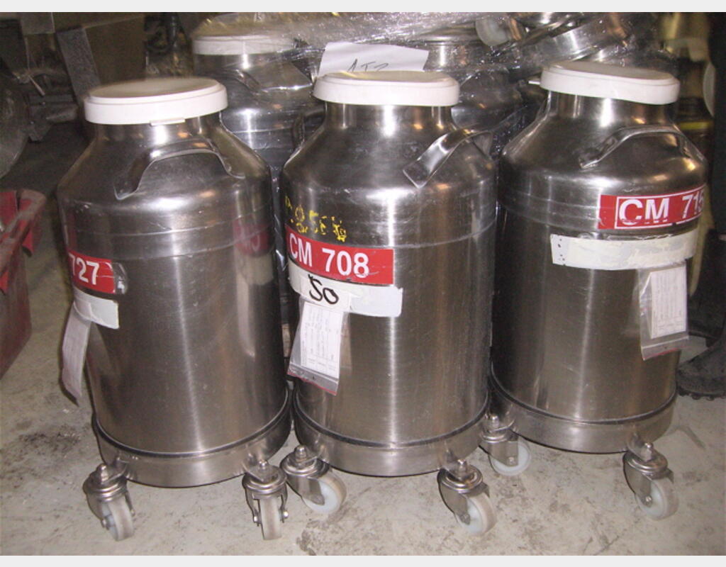 Cuve Inox 50 L Sur roulettes