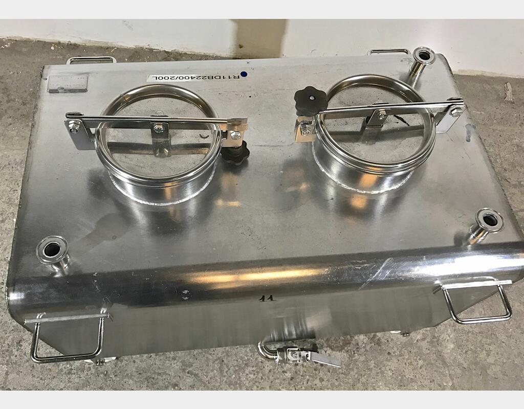 Cuve de stockage parallélépipèdique - sur chassis de 200 L