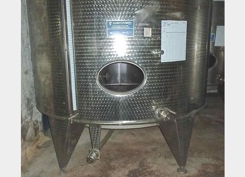 Cuve inox ferm&eacute;e sur pieds