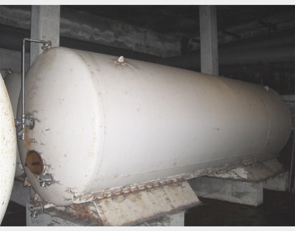 Cuve horizontale acier rev&eacute;tu de 230 hls, occasion