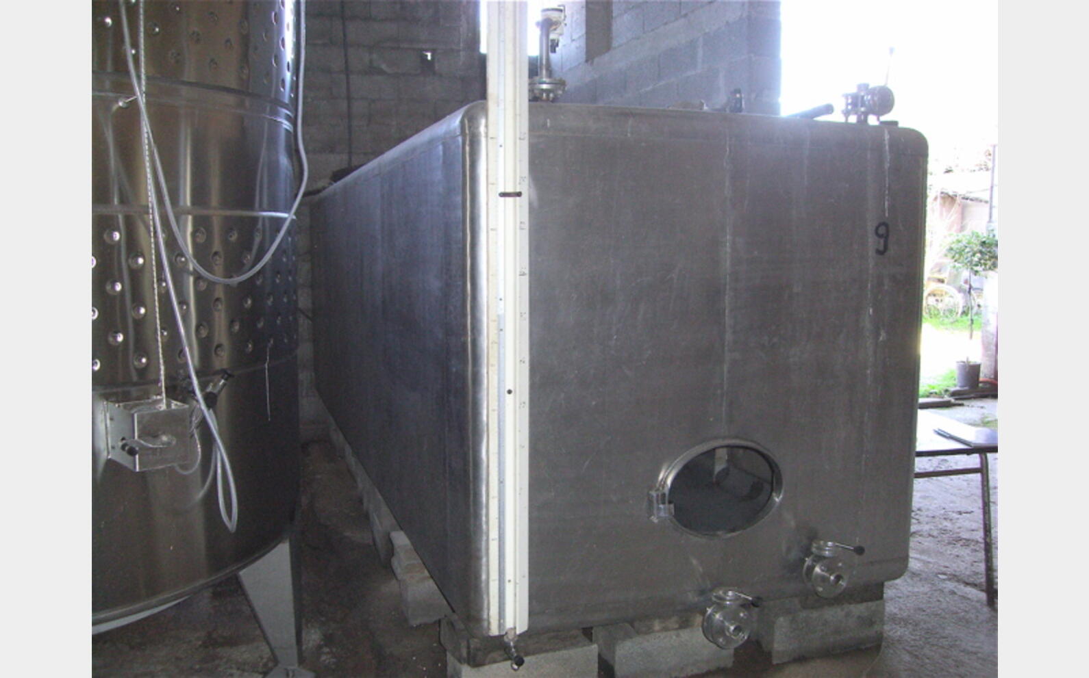 Cuve de stockage inox 12m3 Provenance agroalimentaire