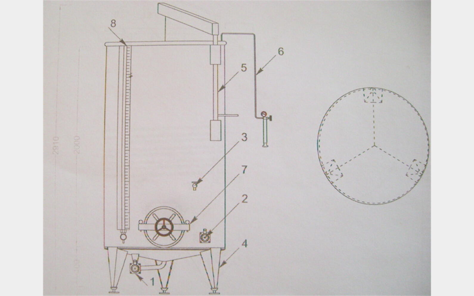 Cuve inox &agrave; chapeau flottant MATERIEL NEUF