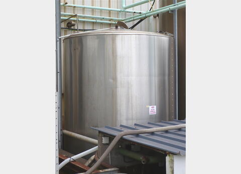 cuve de stockage INOX 304 de 20 m3 - cylindrique verticale sur pieds