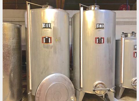 Cuve inox - Volume : 22,5 hectos (2500 litres)