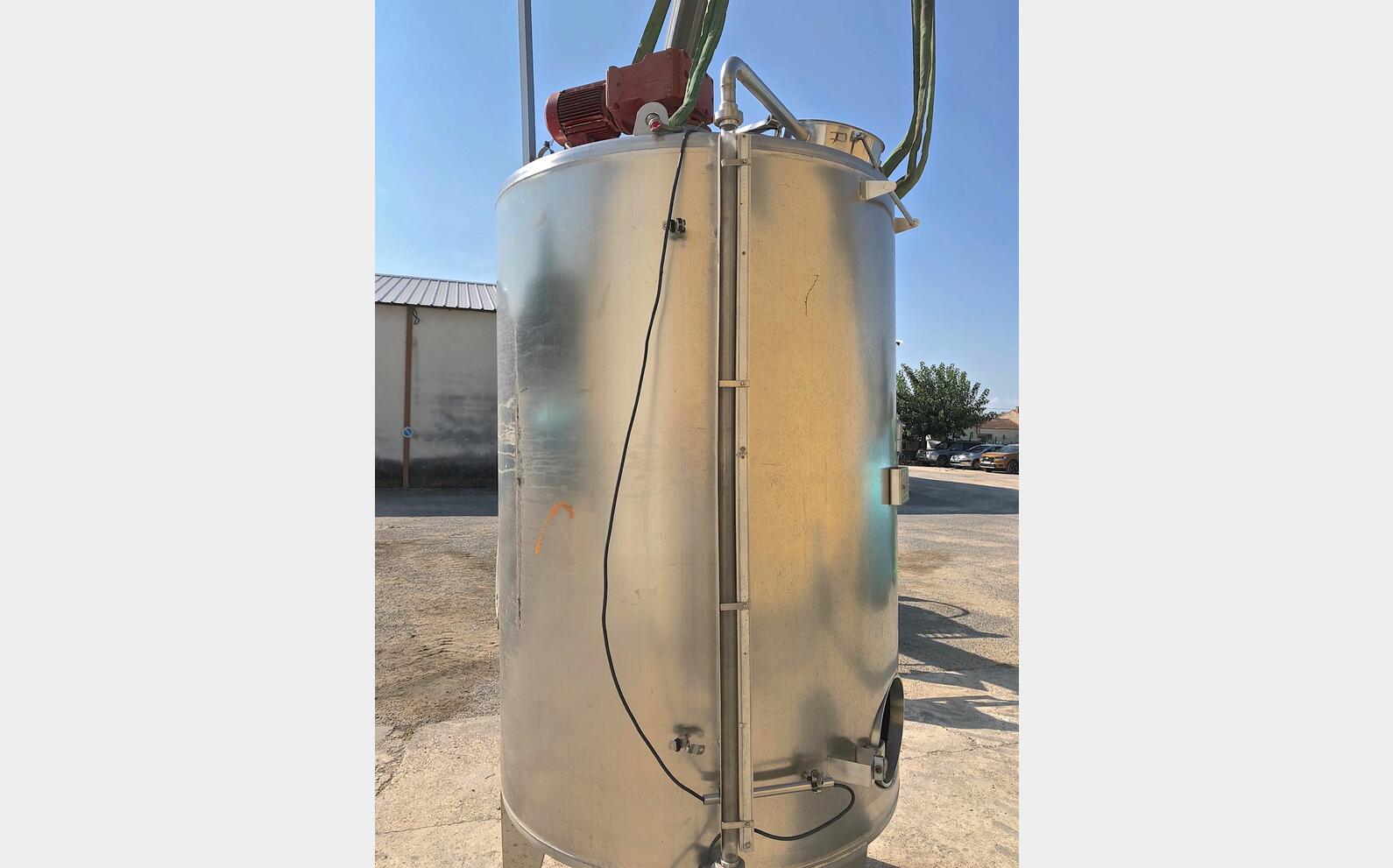cuve m&eacute;lange inox 316L LSDH18 3000 litres