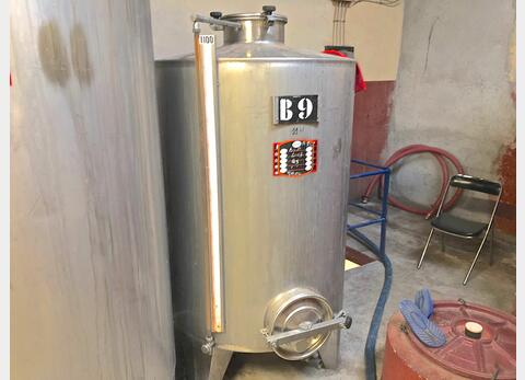 Cuve inox - Volume : 11 hectos (1100 litres)