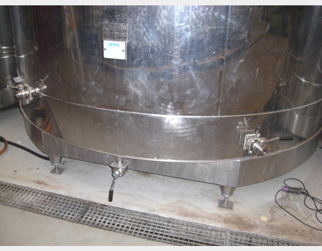 Cuve inox 304 de vinification 187.5hls - Marque : ETA, année 1986