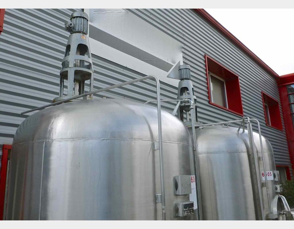 Cuve de mélange 25 hl - INOX 316L