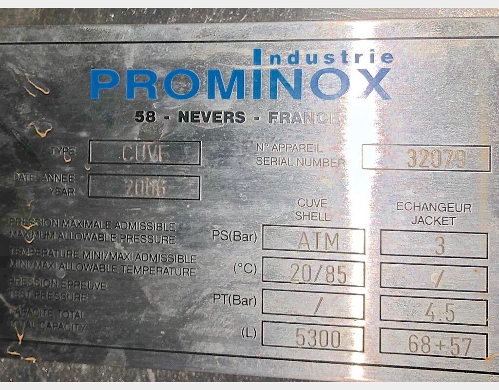 Cuve INOX de mélange isolée - Marque : PROMINOX