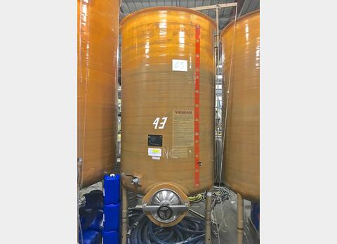 Cuve fibre cylindrique verticale PU0118 Chapeau flottant