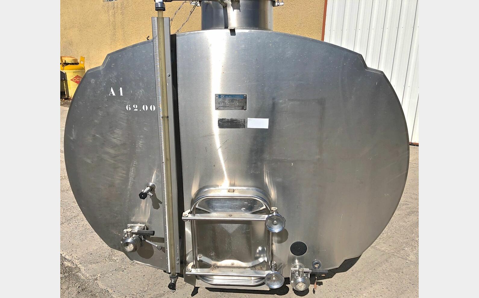 Tank &agrave; lait inox PU0118 Type : RVS ALFA LAVAL