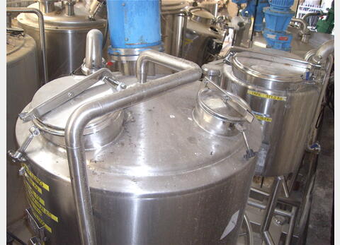 Cuve inox 316L agit&eacute;e, r&eacute;chauff&eacute;e volume : 500 litres marque : PIERRE GUERIN