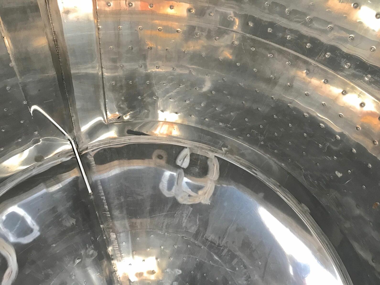 Insulated tank on 304 stainless steel - Cylindro-conical