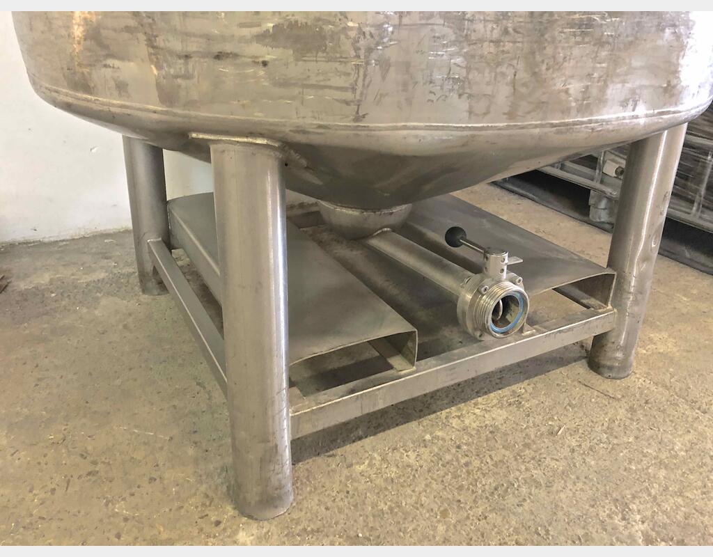 Conteneur de stockage en INOX - Volume : 900 litres