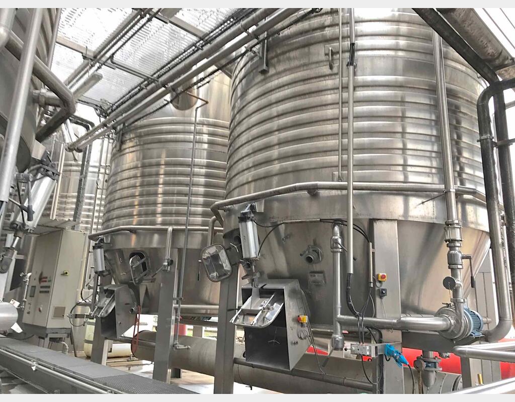 Cuve inox compartiment&eacute;e Capacit&eacute; totale 464 hls