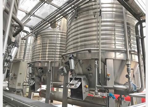Cuve inox compartiment&eacute;e Capacit&eacute; totale 464 hls