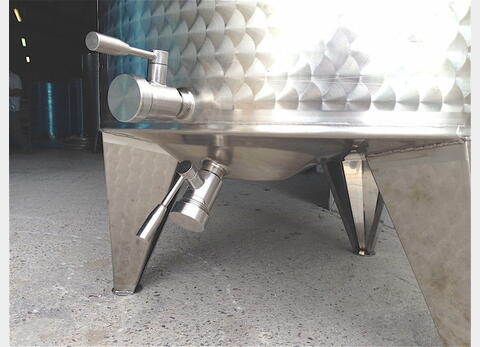Cuve inox 304 fond bomb&eacute; chap flottant