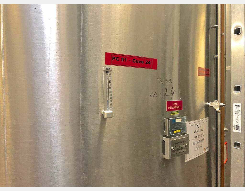 Cuve inox 316 sur pieds - 26.700 litres