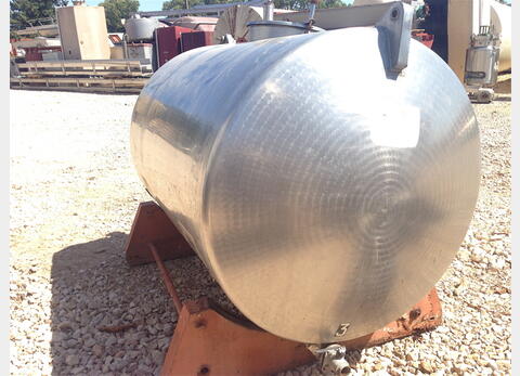 Cuve  INOX cylindrique horizontale Alimentaire