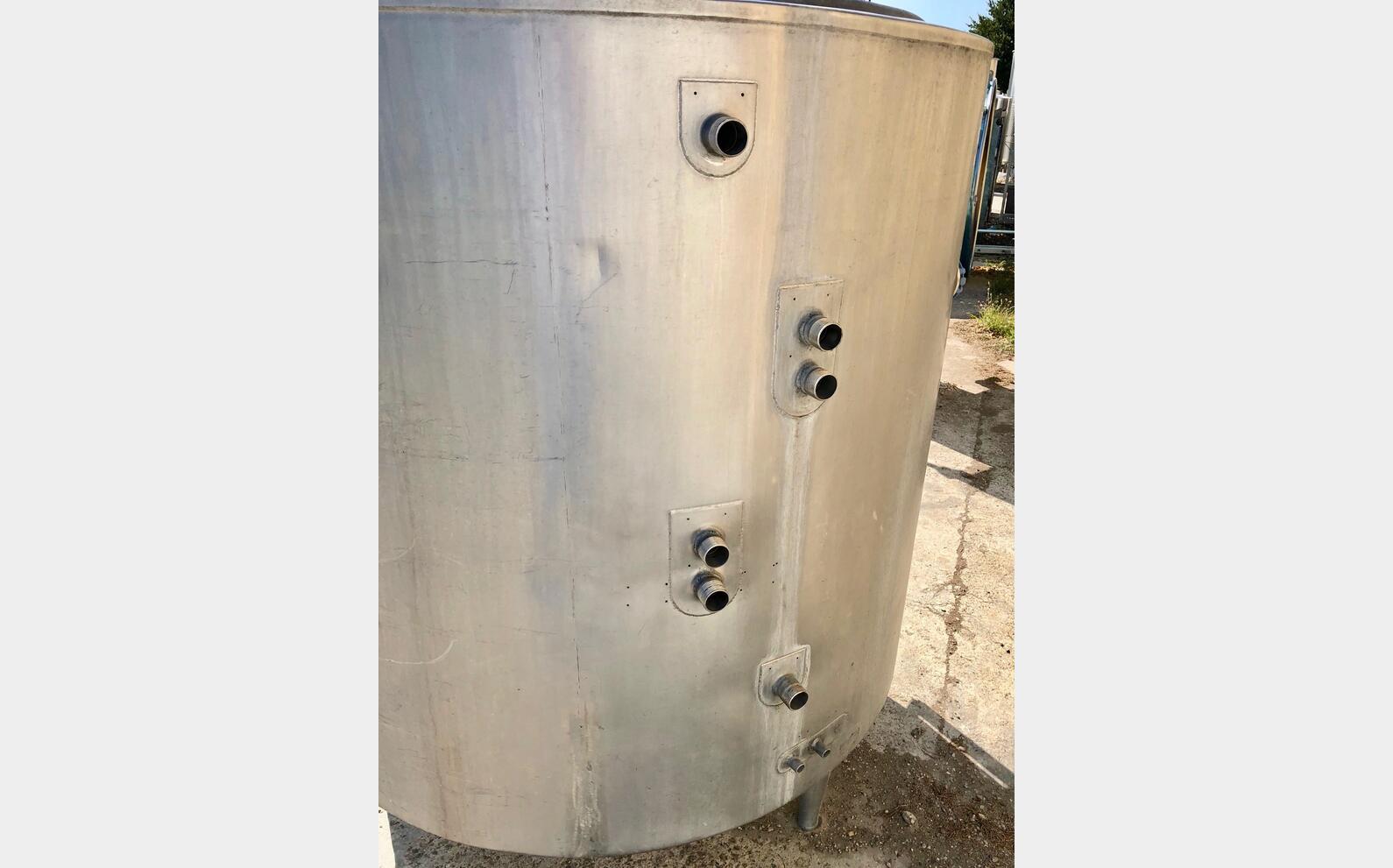cuve inox cylindrique verticale LSDH18 Volume : 1500 litres
