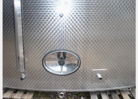 cuve stockage INOX 304 Agroalimentaire (vin rouge). Marque : DEFRANCESCHI. Ann&eacute;e : 1985.