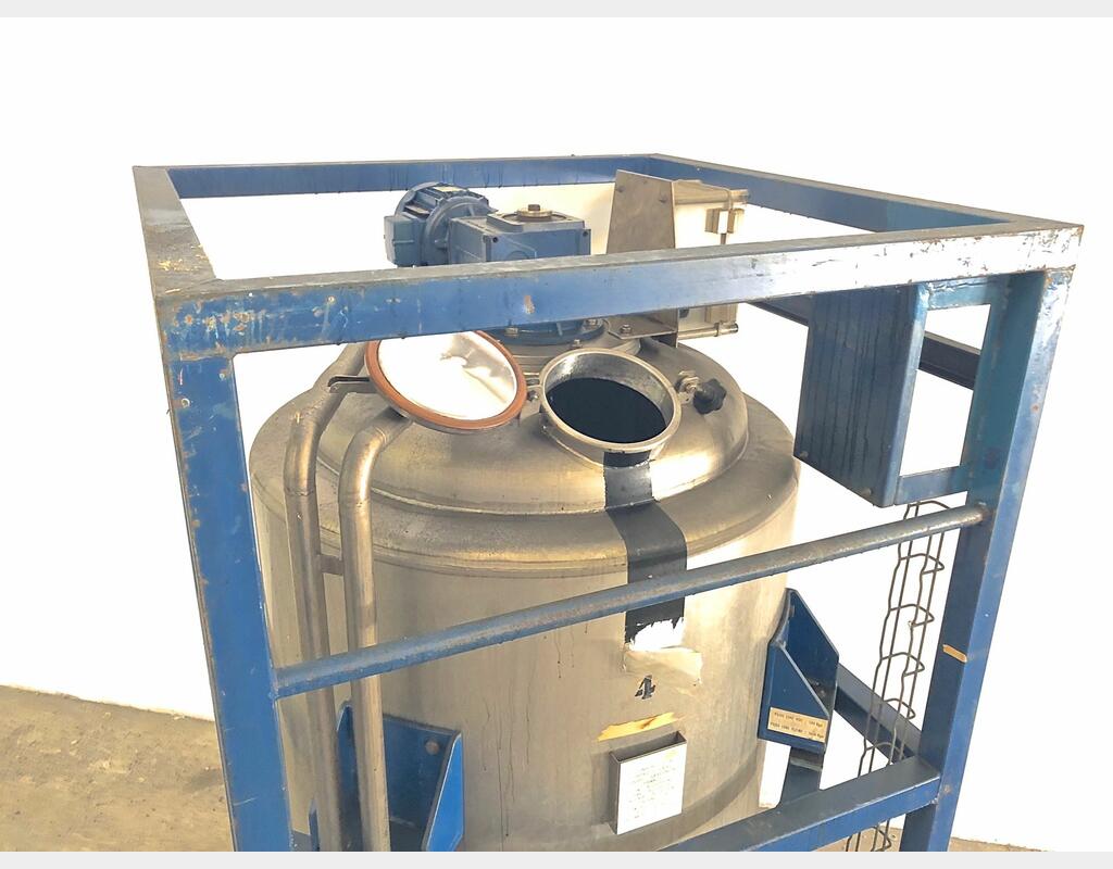 Cuve de mélange inox sur châssis - Capacité : 500 litres