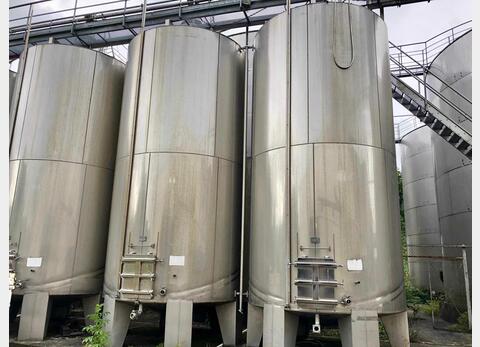Cuve de stockage inox sur pieds - Volume : 450 HL (45000 litres)