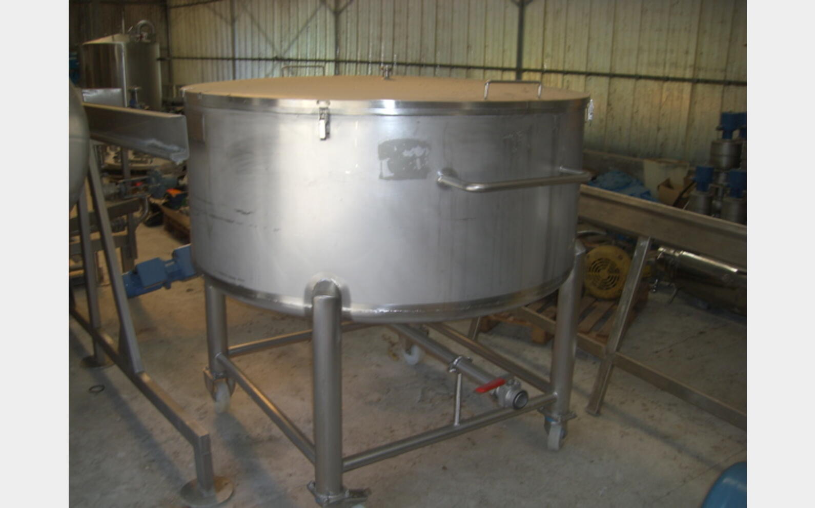 Cuve inox 316L de stockage de 1.000 L