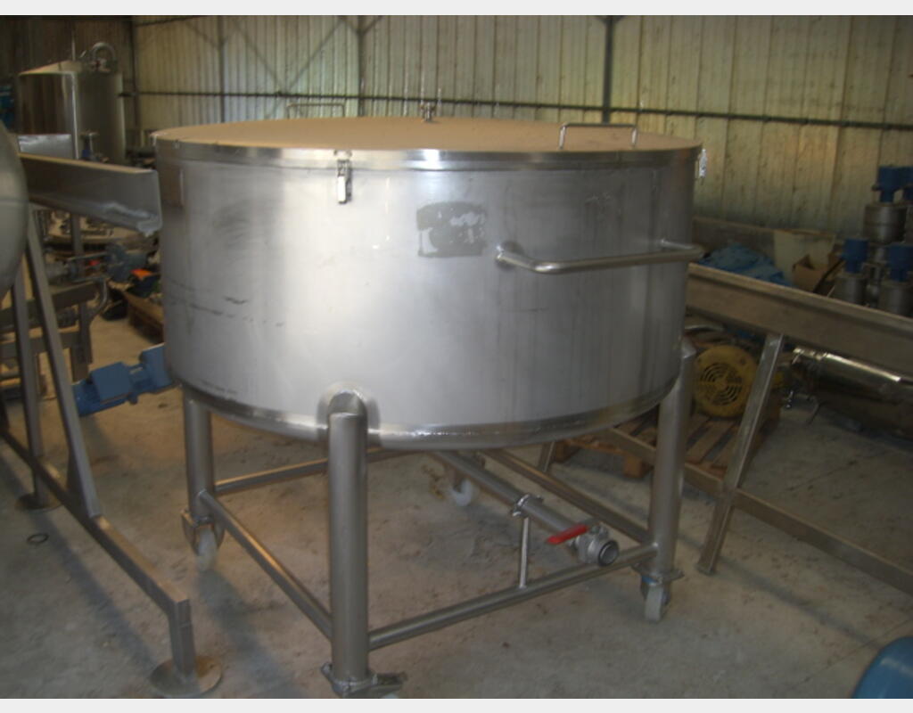 Cuve inox 316L de stockage de 1.000 L