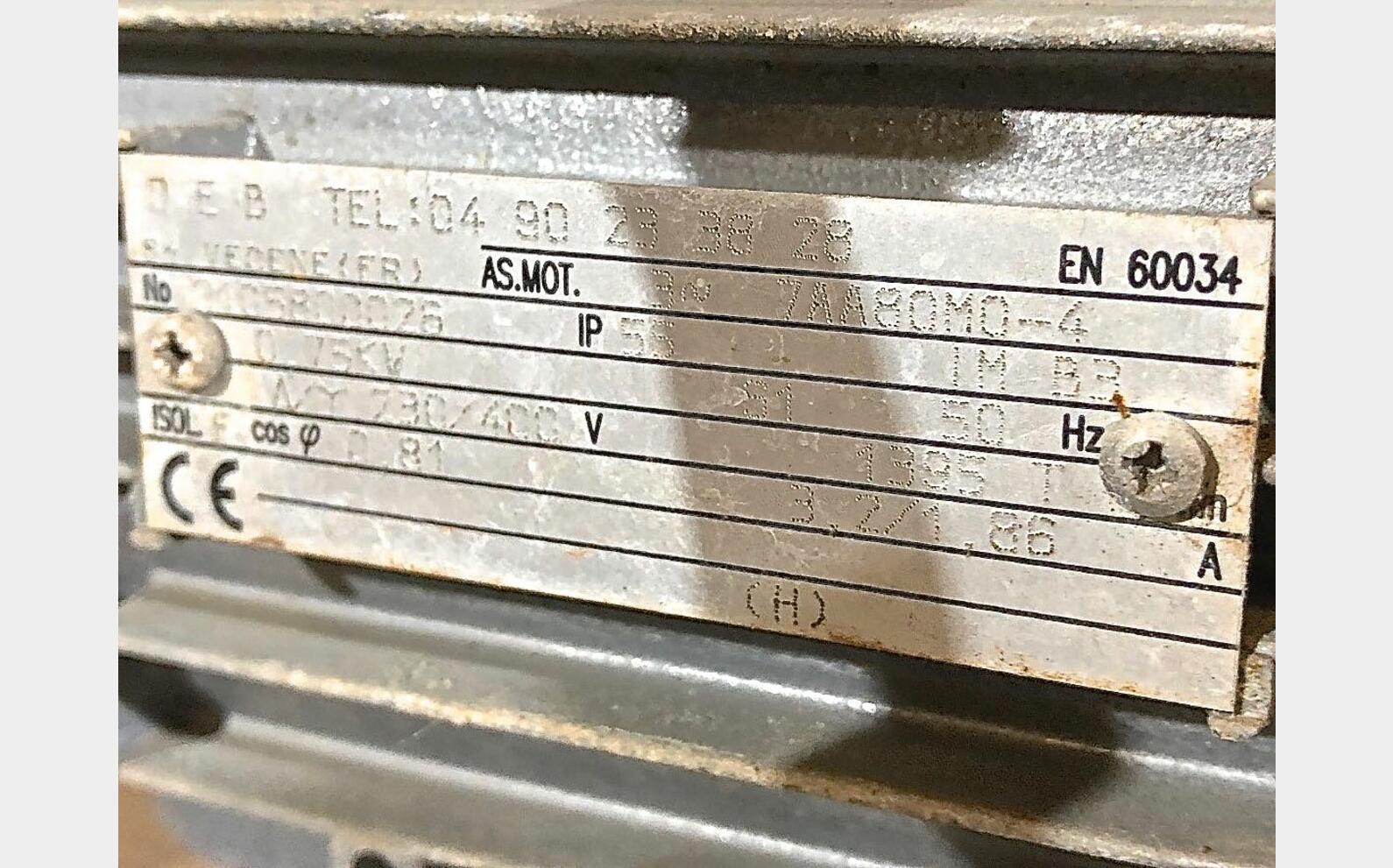 Palette de filtration pompe Netzsch