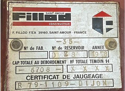Cuve ferm&eacute;e acier emaill&eacute; Marque : FILLOD