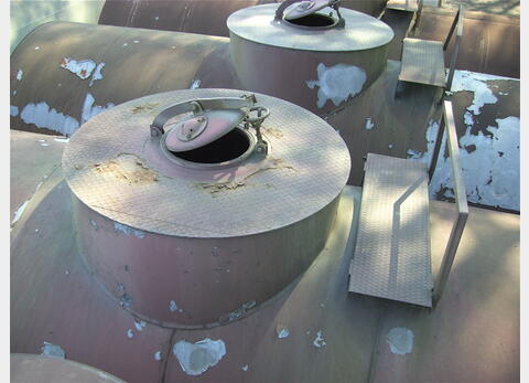 Citernes horizontales sur chassis . 25m3 - Acier revetu , isolation