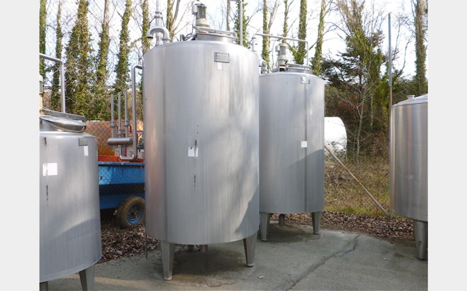 Cuve INOX ferment 3000 L double paroi Volume : 3000 litres