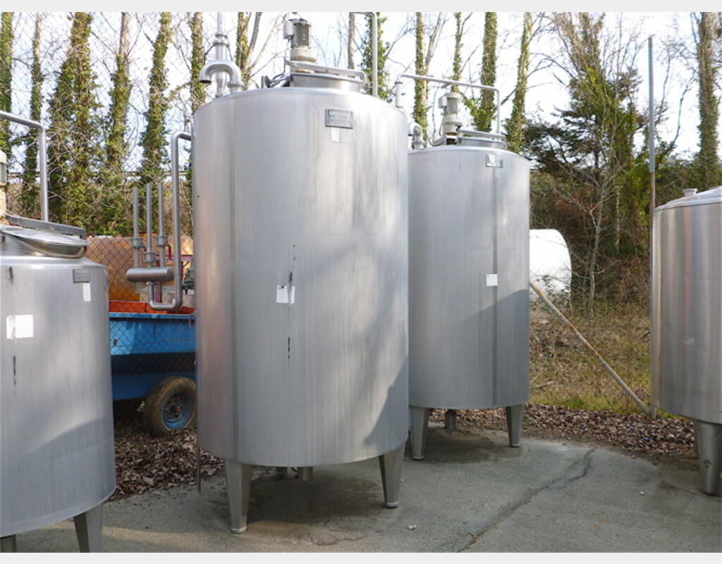Cuve INOX ferment 3000 L double paroi Volume : 3000 litres
