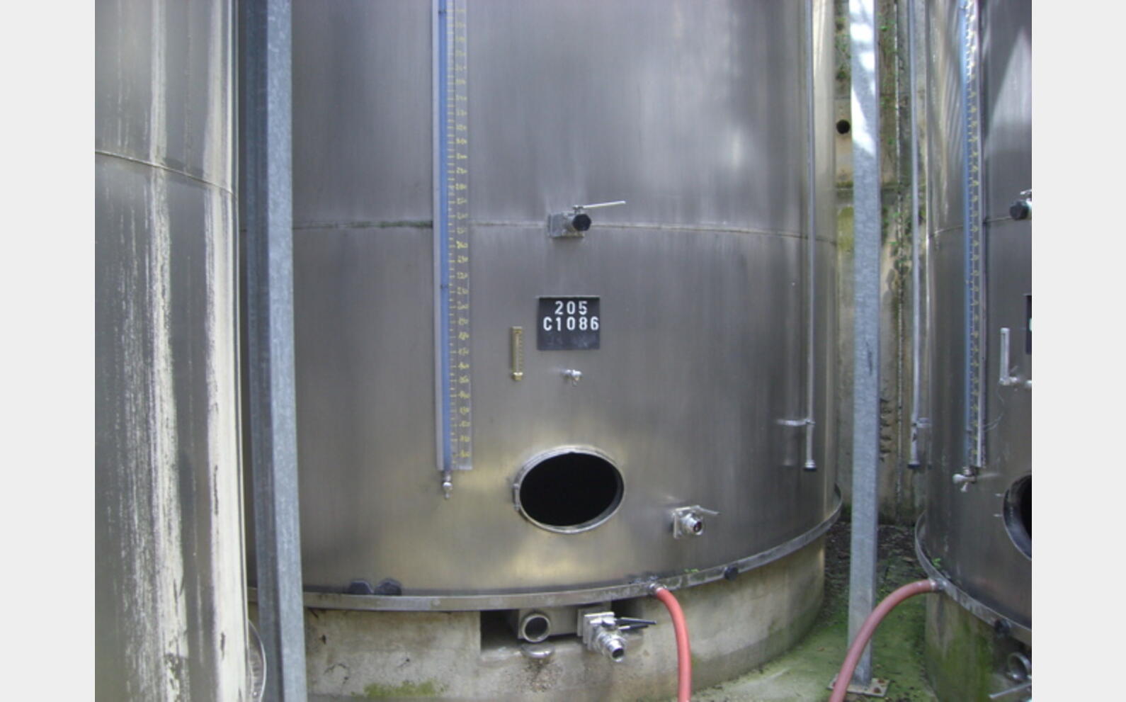 Cuve  INOX 316 cylindrique verticale
