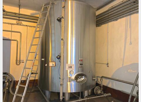 Cuve inox 316 fond conique sur pieds - 14.500 litres