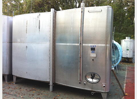 cuve stockage INOX 304 Agroalimentaire (vin rouge). Marque : DEFRANCESHI. Ann&eacute;e : 1985.