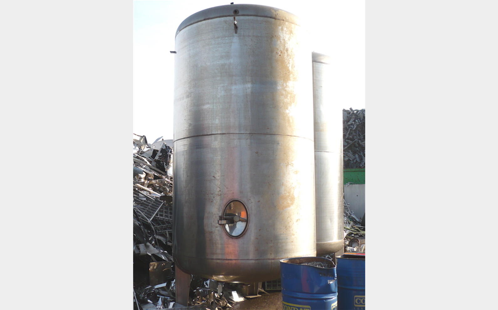 Cuve stockage INOX 304 AGROALIMENTAIRE Volume : 10.000 litres