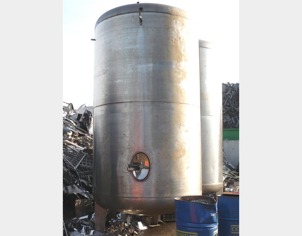 Cuve stockage INOX 304 AGROALIMENTAIRE Volume : 10.000 litres
