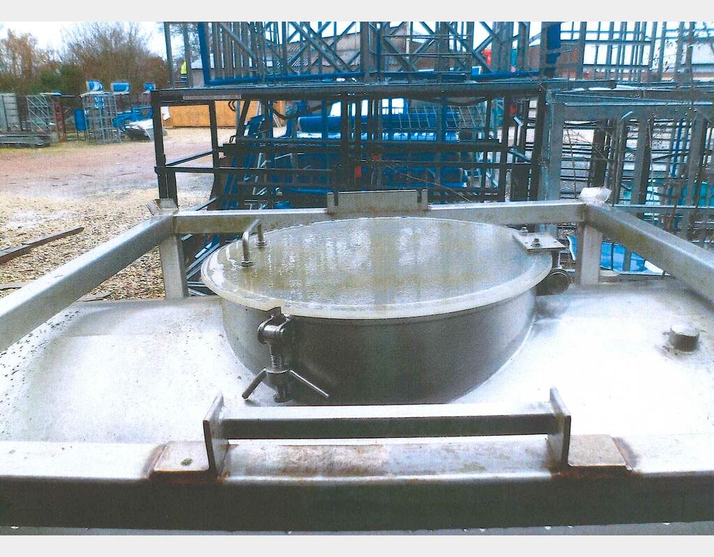 Conteneur de stockage en INOX - Volume : 1000 litres