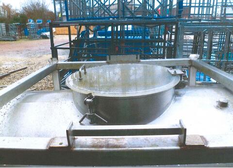 Conteneur de stockage en INOX - Volume : 1000 litres