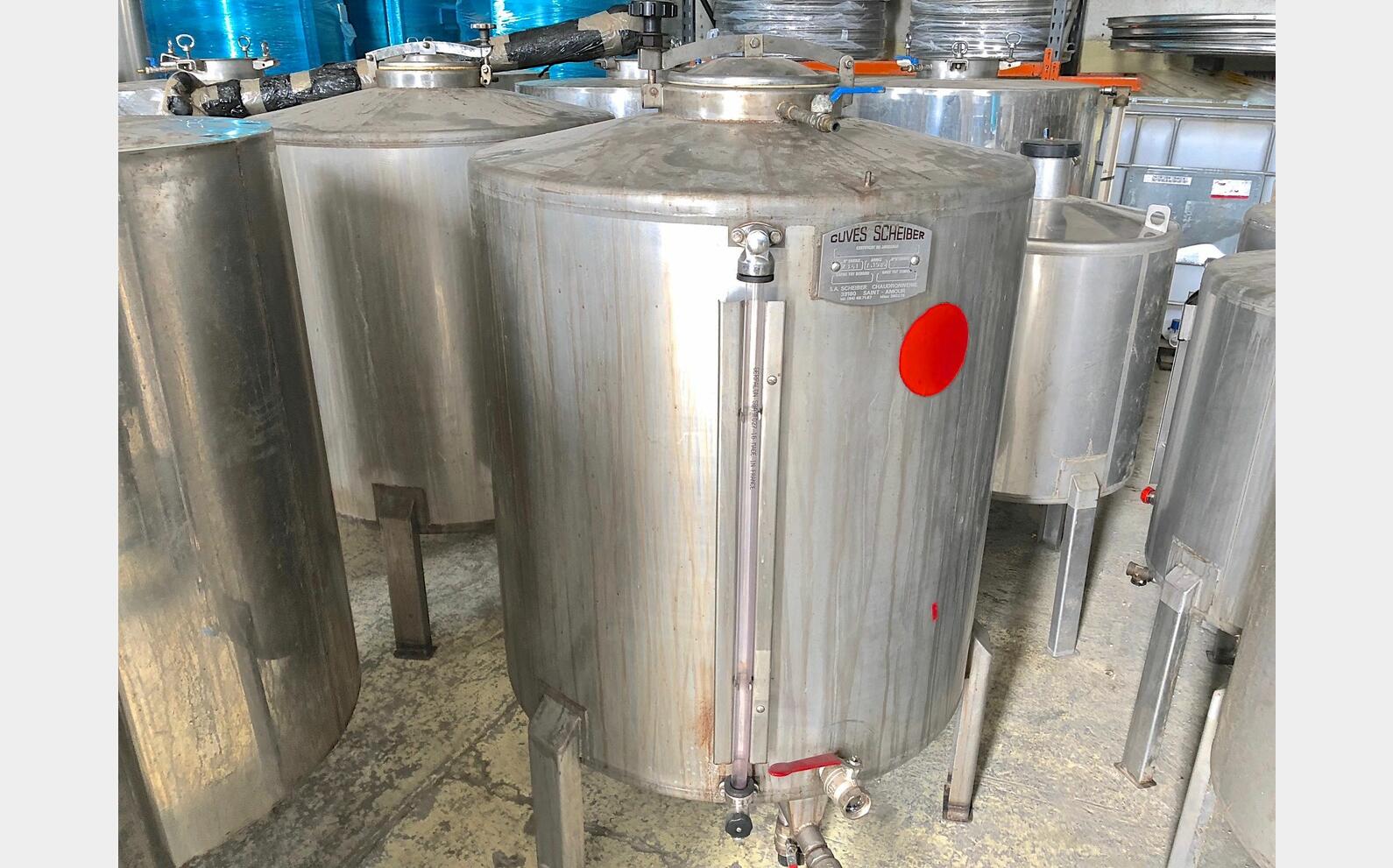 Cuve stockage inox