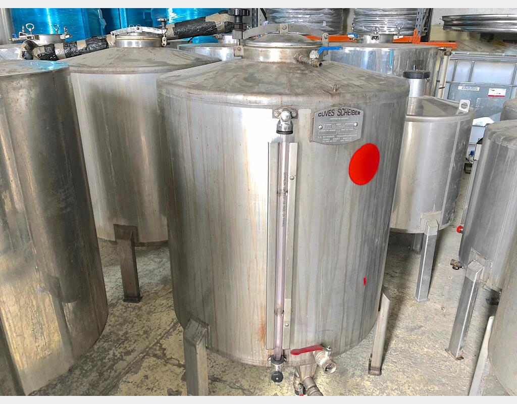 Cuve de stockage inox - Volume : 600 litres