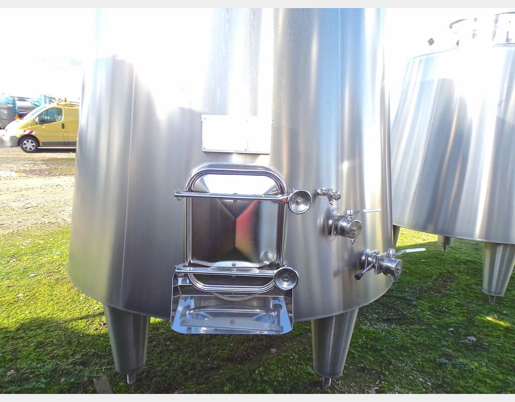 Cuve tronconique climatisée et isolée - Volume : 40 HL (4000 litres)