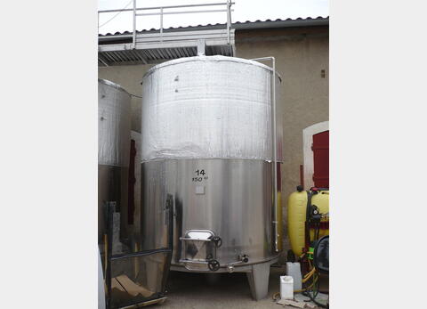 cuve de stockage INOX 304 avec serpentin provenance vinicole