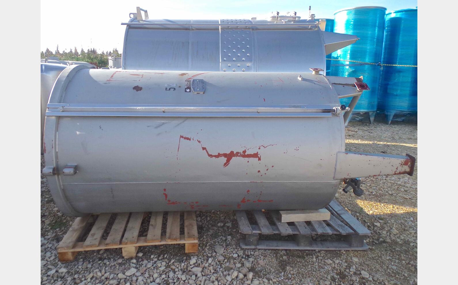 Cuve acier rev&ecirc;tu chapeau flottant